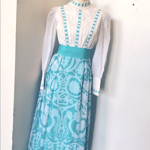 victorian style maxi dress